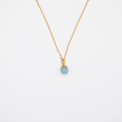 Birthstone Pendant - Aquamarine/March