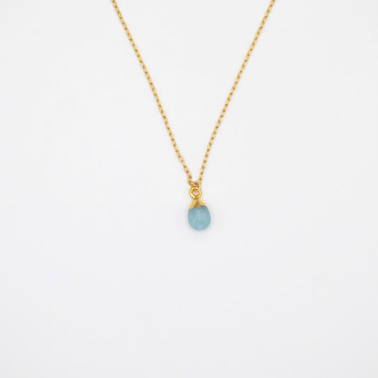 Birthstone Pendant - Aquamarine/March